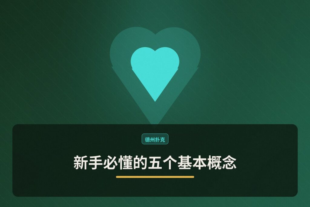 新手必懂的五个基本概念 - 新手必懂的五个基本概念:德州扑克入门核心知识全解析