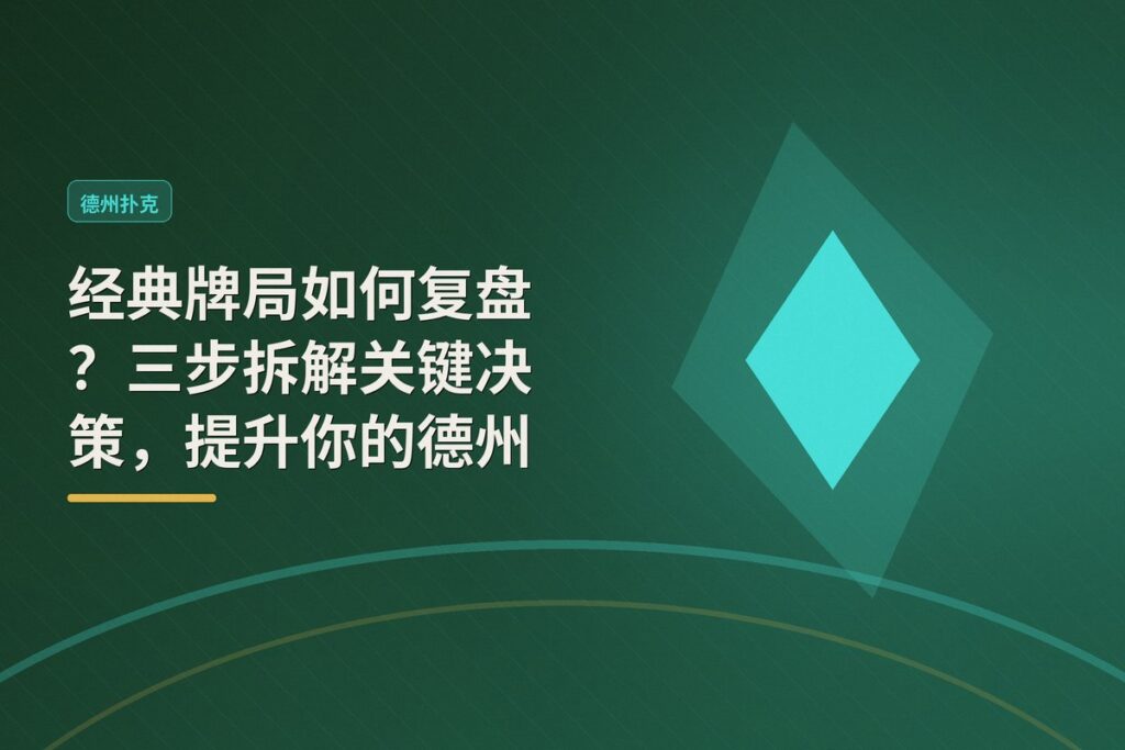经典牌局如何复盘 - 经典牌局如何复盘?三步拆解关键决策,提升你的德州扑克水平