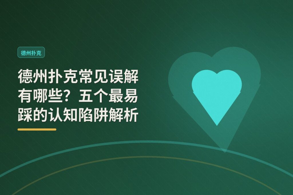 德州扑克常见误解有哪些 - 德州扑克常见误解有哪些?五个最易踩的认知陷阱解析