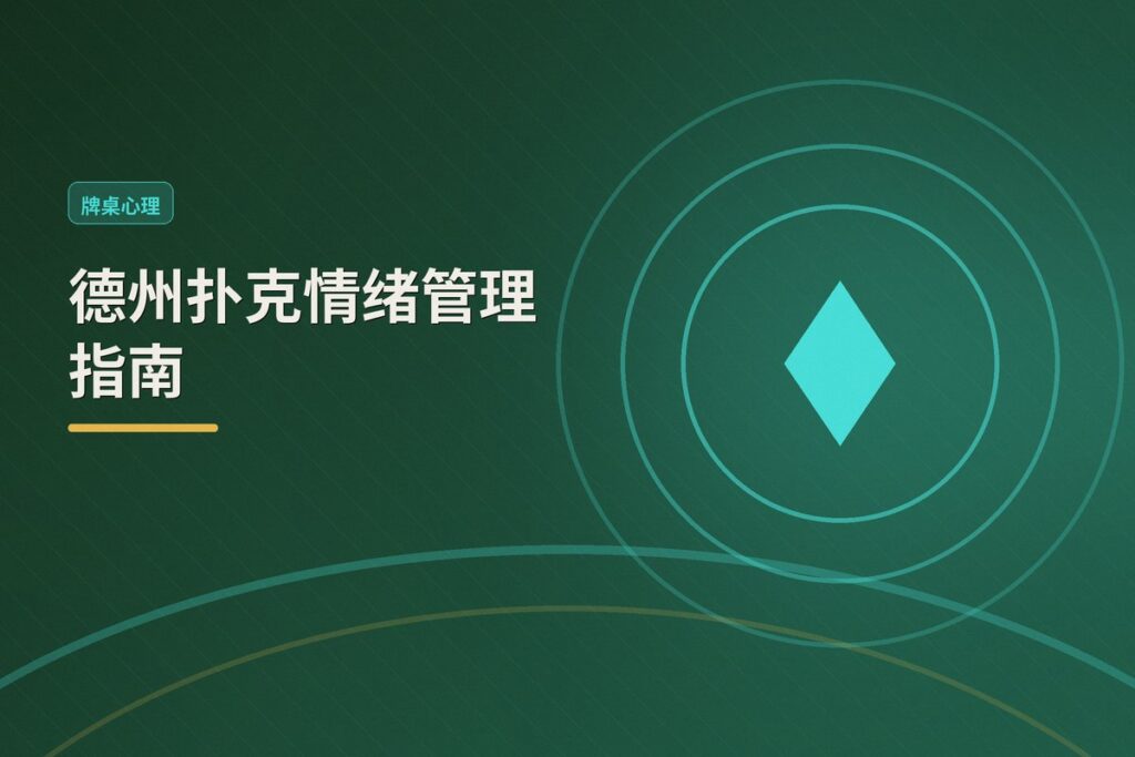 情绪管理Tilt control方法 - 德州扑克情绪管理指南:Tilt Control 四大核心方法
