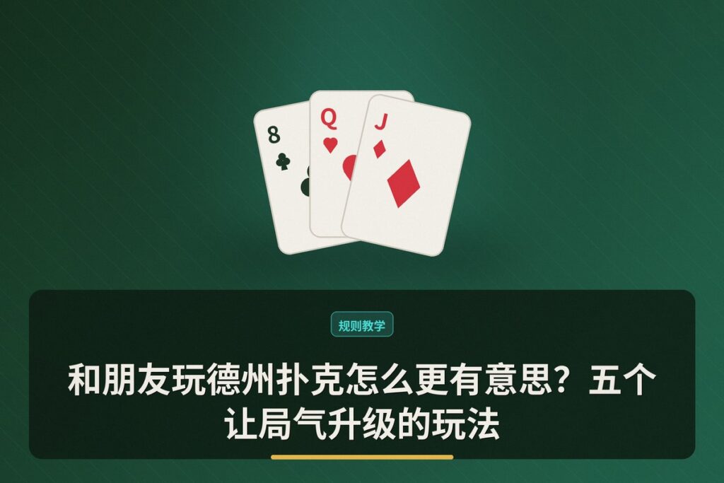 和朋友玩德州扑克怎么更有意思 - 和朋友玩德州扑克怎么更有意思?五个让局气升级的玩法