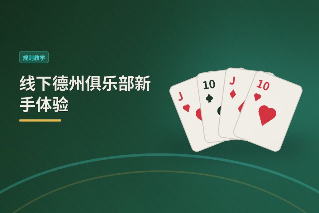线下德州俱乐部新手体验 - 线下德州俱乐部新手体验:从规则到策略,三小时轻松入门指南