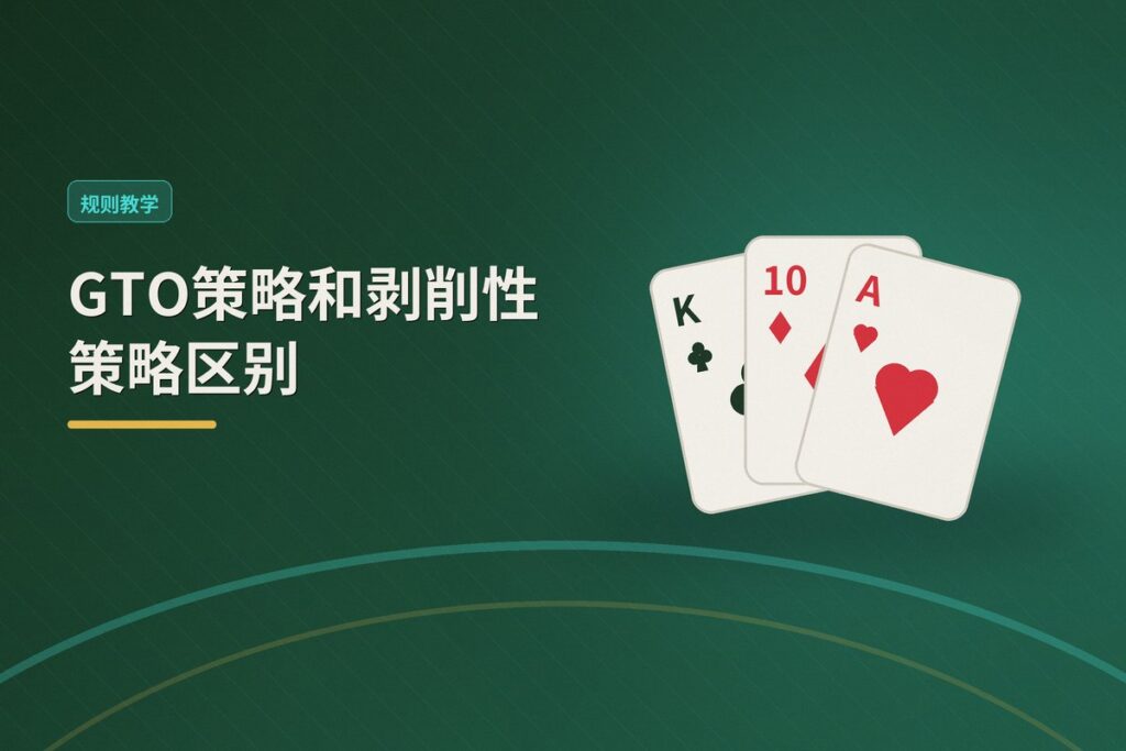 GTO策略和剥削性策略区别 - GTO策略和剥削性策略区别:何时偏离最优玩法更赚钱?