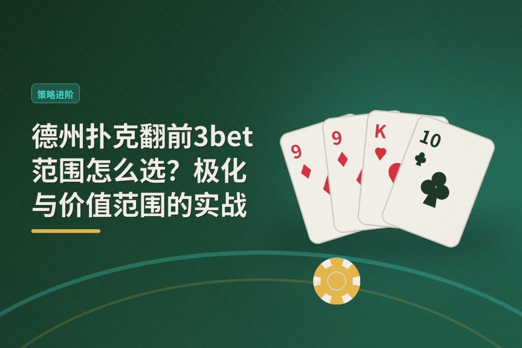 德州扑克翻前3bet范围怎么选 - 德州扑克翻前3bet范围怎么选?极化与价值范围的实战拆解