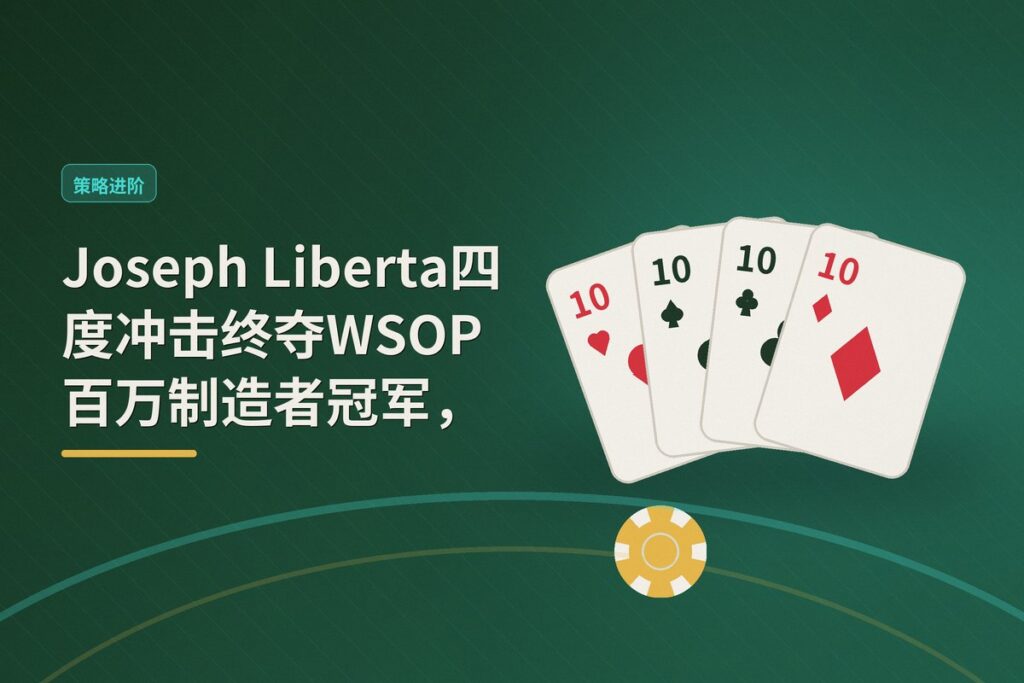 https://www.pokertube.com/article/wsop-millionaire-maker-joseph-liberta - 【赛事解析】Joseph Liberta四度冲击终夺WSOP百万制造者冠军,深筹