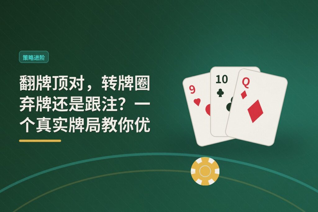 https://www.reddit.com/r/poker/comments/1ugq552/oop_wtop_pair_13/ - 翻牌顶对,转牌圈弃牌还是跟注?一个真实牌局教你优化决策