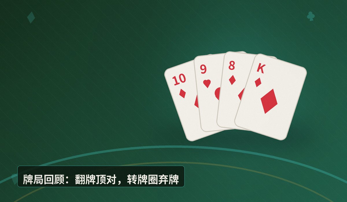 https://www.reddit.com/r/poker/comments/1ugq552/oop_wtop_pair_13/ - 翻牌顶对,转牌圈弃牌还是跟注?一个真实牌局教你优化决策